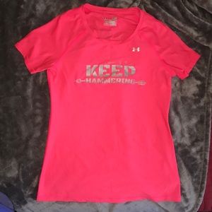 cameron hanes under armour tee